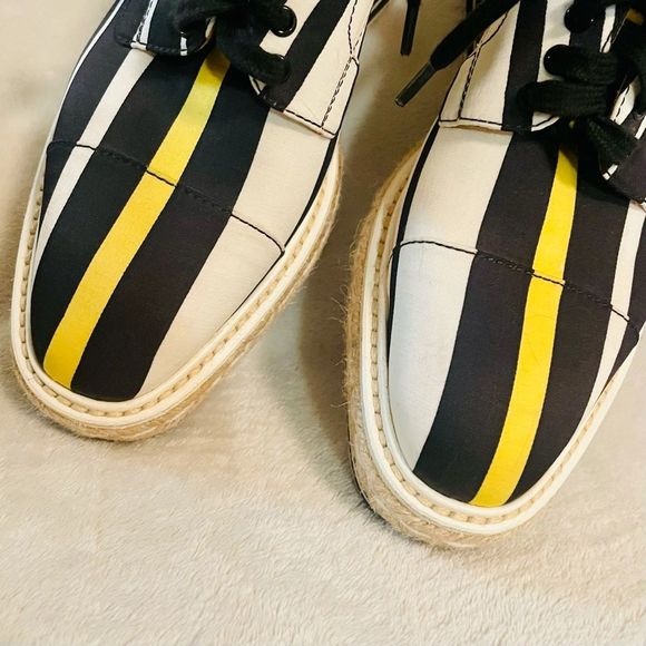 Authentic Prada Striped Platform Creepers - Picture 14 of 16